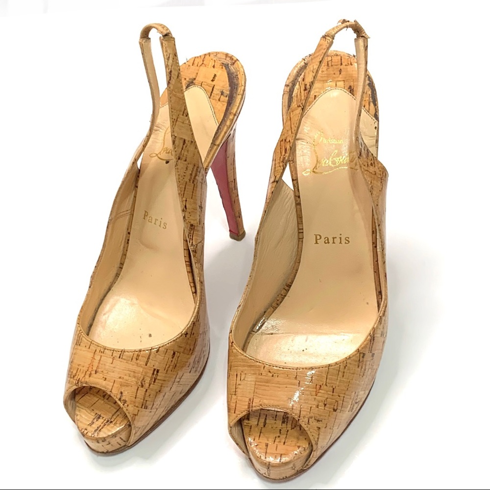Christian Louboutin Cork Lucido Heels